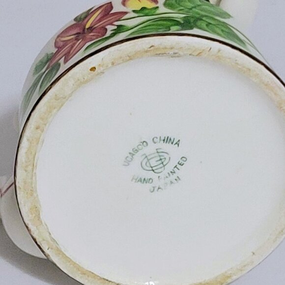 Vintage Ucagco China Hand Painted in Japan Small Teapot Planter ~ Succulents - Picture 7 of 11